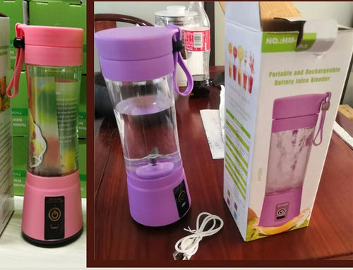 Przenośny blender z portem USB — mini mikser kuchenny do przygotowywania soków z owoców.