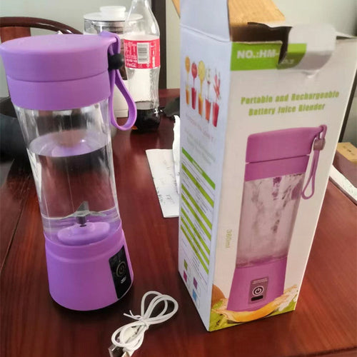 Przenośny blender z portem USB — mini mikser kuchenny do przygotowywania soków z owoców.